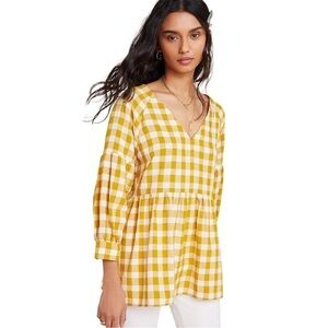 𝅺anthropologie Maeve April Babydoll Blouse size XS
